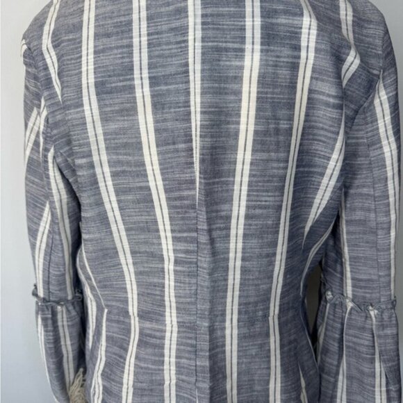 ZARA Basic Striped Bell Sleeve Jacket – Size M - Picture 12 of 15